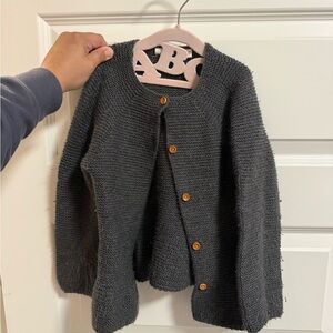 Zara Charcoal Kids Cardigan